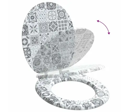 Pehme Sulgumise Tualettruumi Istmed 2 Pcs 44 X 38 Cm Mdf Plaat