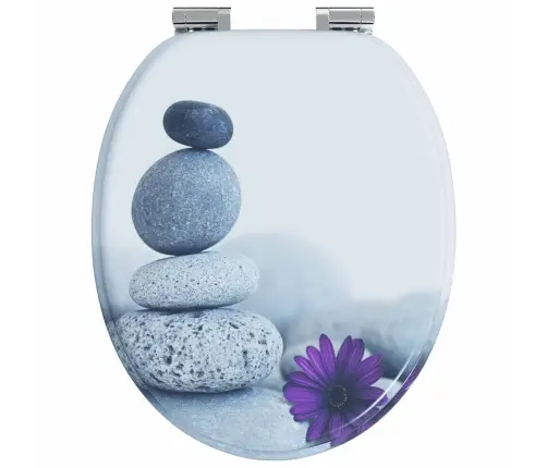 Tualetes Sēdeklis 2 Pcs Pelēka 44 X 38 Cm Mdf Plāksne Vidaxl