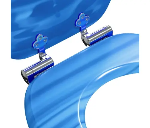 Tualetes Sēdeklis 2 Pcs Zils Pilieniņš 44 X 38 Cm Mdf Plāksne Vidaxl