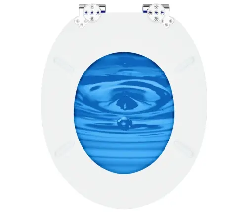 Tualetes Sēdeklis 2 Pcs Zils Pilieniņš 44 X 38 Cm Mdf Plāksne Vidaxl