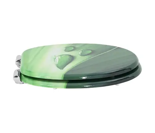 Tualetes Sēdeklis 2 Pcs Zaļš Pilieniņš 44 X 38 Cm Mdf Plāksne Vidaxl