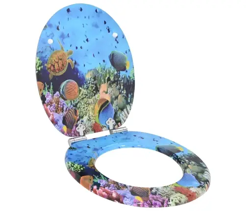 Tualetes Sēdeklis 2 Pcs Dziļi Jūras Zils 44 X 38 Cm Mdf Plāksne Vidaxl