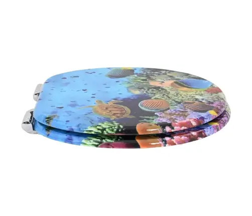 Tualetes Sēdeklis 2 Pcs Dziļi Jūras Zils 44 X 38 Cm Mdf Plāksne Vidaxl