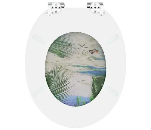 Tualetes Sēdeklis 2 Pcs Zaļa 43,8 X 37,8 Cm Mdf Plāksne Vidaxl