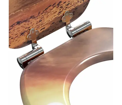 Tualetes Sēdeklis 2 Pcs Oranža 44 X 38 Cm Mdf Plāksne Vidaxl