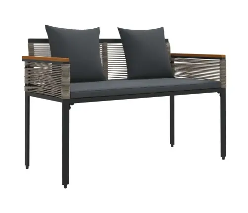 Āra Mēbeļu Komplekts 4 Pcs Pelēks Un Tumši Pelēks Pe Ratan Vidaxl