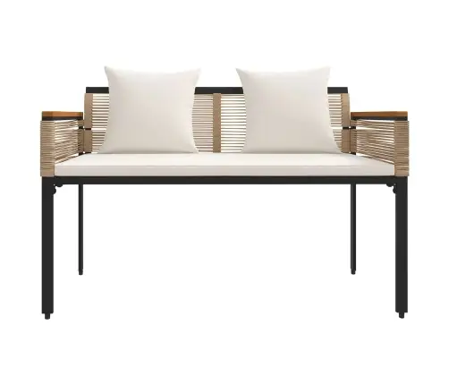 Āra Mēbeļu Komplekts 4 Pcs Beige Un Krēmbalta Pe Ratan Vidaxl