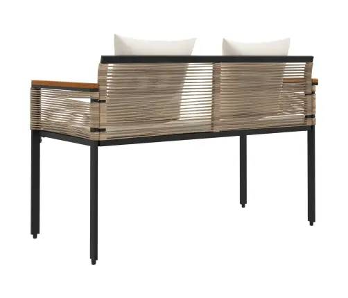 Āra Sols Beige Un Krēmbalta 117 X 54 X 74.5 Cm Poliratāns Vidaxl