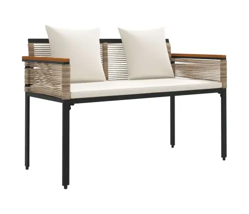 Āra Sols Beige Un Krēmbalta 117 X 54 X 74.5 Cm Poliratāns Vidaxl