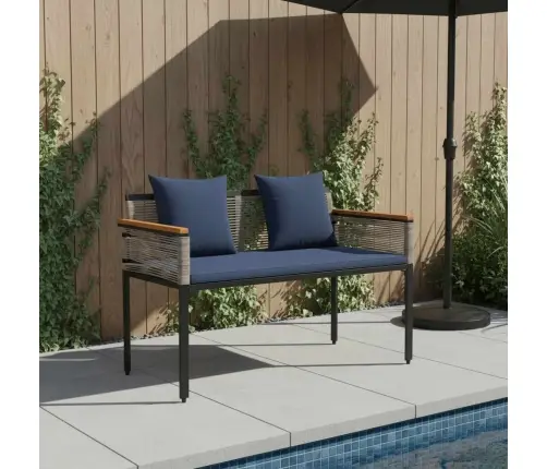 Lauko Suolas Pilka Ir Tamsiai Mėlyna 117 X 54 X 74.5 Cm