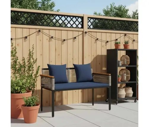 Lauko Suolas Pilka Ir Tamsiai Mėlyna 117 X 54 X 74.5 Cm