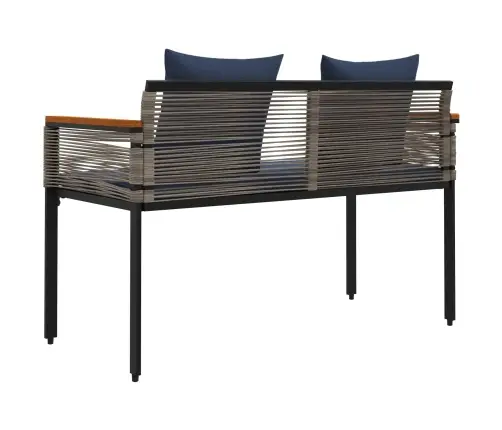 Lauko Suolas Pilka Ir Tamsiai Mėlyna 117 X 54 X 74.5 Cm