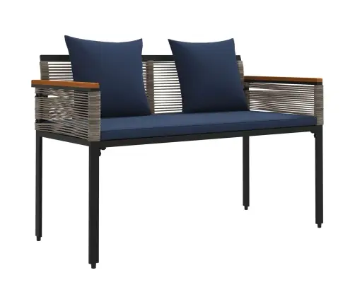 Lauko Suolas Pilka Ir Tamsiai Mėlyna 117 X 54 X 74.5 Cm