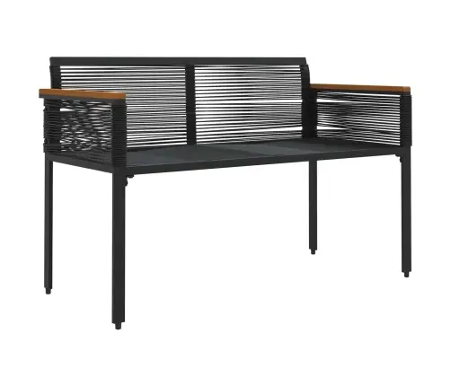 Välibank Must Ja Türkiissinine 117 X 54 X 74.5 Cm Polürotang