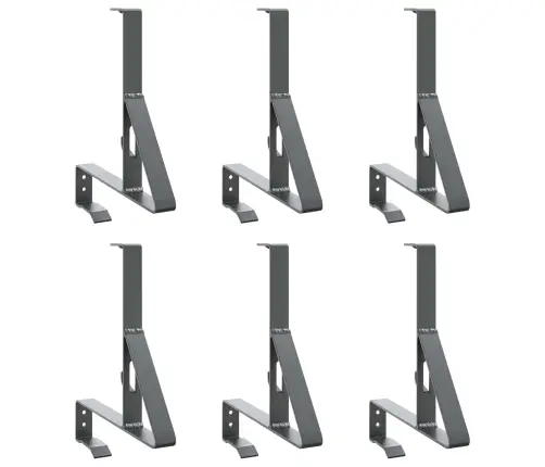 Sniega Aizsardzības Atbalsts 6 Pcs Antracīts 29,5 X 3 X 34,5 Cm Vidaxl