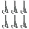 Sniega Aizsardzības Atbalsts 6 Pcs Antracīts 29,5 X 3 X 34,5 Cm Vidaxl