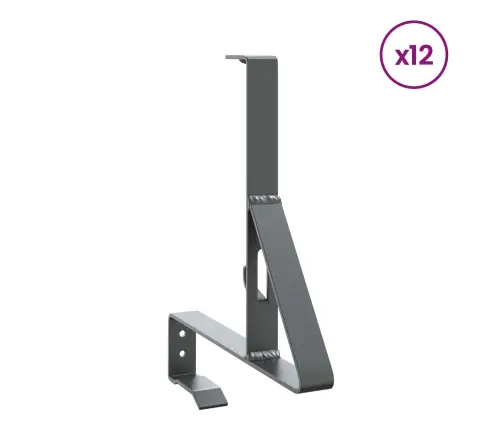 Lumi Kaitse Tugi 12 Pcs Antratsiit 29,5 X 3 X 34,5 Cm Teras