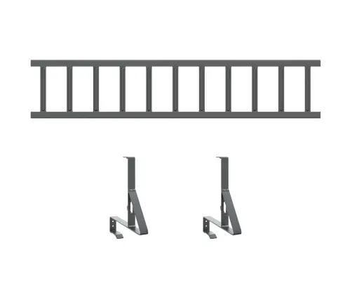 Jumta Sniega Aizsargs Antracīts 100 X 29,5 X 34,5 Cm Tērauds Vidaxl