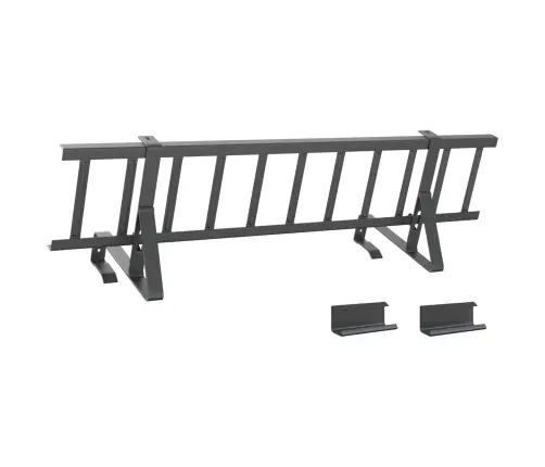 Jumta Sniega Aizsargs Antracīts 800 X 29,5 X 34,5 Cm Tērauds Vidaxl