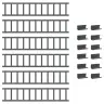 Jumta Sniega Aizsargs Antracīts 600 X 2,5 X 20 Cm Tērauds Vidaxl