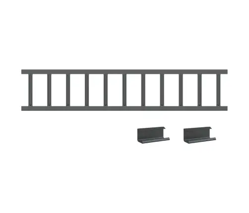 Jumta Sniega Aizsargs Antracīts 1200 X 2,5 X 20 Cm Tērauds Vidaxl
