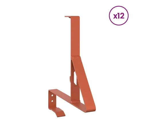 Sniega Aizsardzības Atbalsts 12 Pcs Sarkana 29,5 X 3 X 34,5 Cm Vidaxl