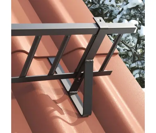 Sniega Aizsardzības Atbalsts 6 Pcs Melna 29,5 X 3 X 34,5 Cm Vidaxl