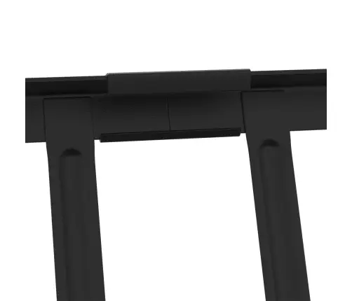 Jumta Sniega Aizsargs Melna 300 X 2,5 X 20 Cm Tērauds Vidaxl