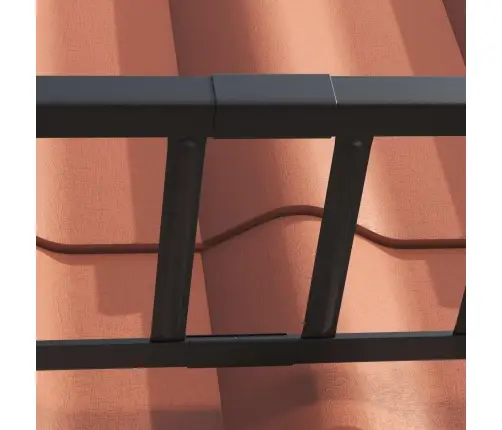 Jumta Sniega Aizsargs Melna 600 X 2,5 X 20 Cm Tērauds Vidaxl