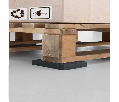 Gumijas Spilventiņš Melna Gumija Vidaxl