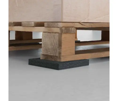 Gumijas Spilventiņš Melna Gumija Vidaxl