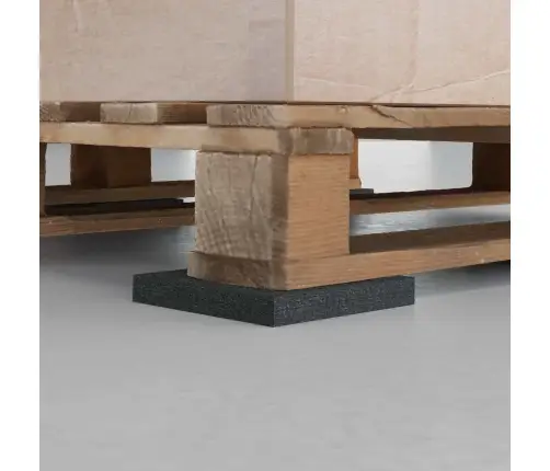 Gumijas Spilventiņš Melna Gumija Vidaxl