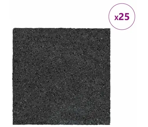 Gumijas Spilventiņš Melna Gumija Vidaxl