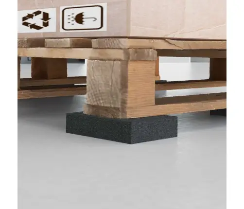 Gumijas Spilventiņš Melna Gumija Vidaxl