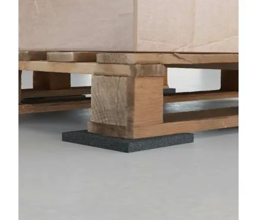 Gumijas Spilventiņš Melna Gumija Vidaxl