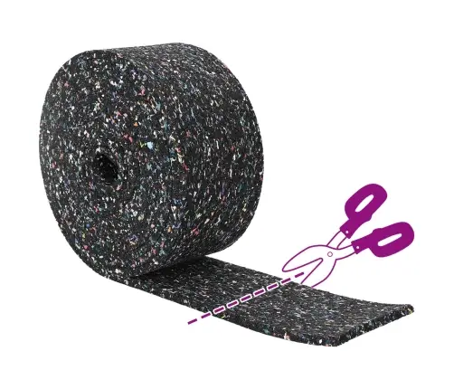 Gumijas Rullis Melna Gumija Vidaxl