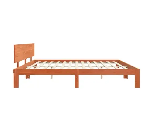 Gultas Rāmis Vaks Brūns 180 X 200 Cm Ciets Priedes Koks Vidaxl