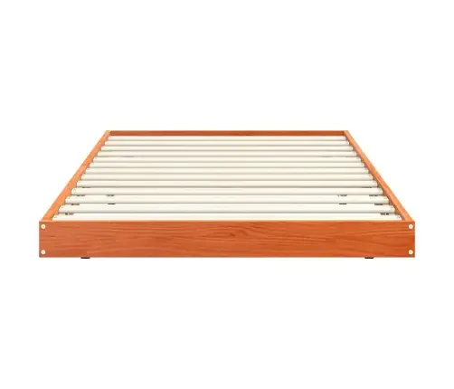 Gultas Rāmis Vaks Brūns 90 X 190 Cm Ciets Priedes Koks Vidaxl