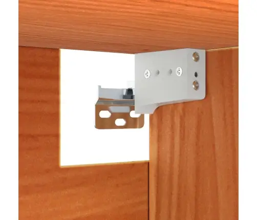 Sienas Skapis Ar Plauktu 2 Pcs Vaks Brūns 80 X 30 X 35 Cm Vidaxl