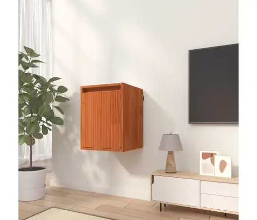 Seinekapp Ladustamisega Vahapruun 30 X 30 X 40 Cm Tahke Mänd