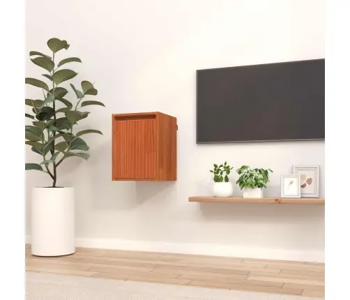 Seinekapp Ladustamisega Vahapruun 30 X 30 X 40 Cm Tahke Mänd