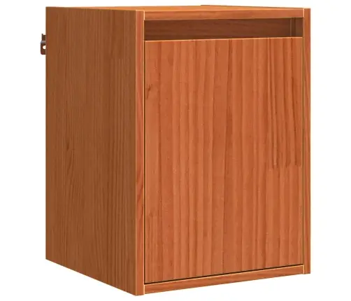 Seinekapp Ladustamisega Vahapruun 30 X 30 X 40 Cm Tahke Mänd