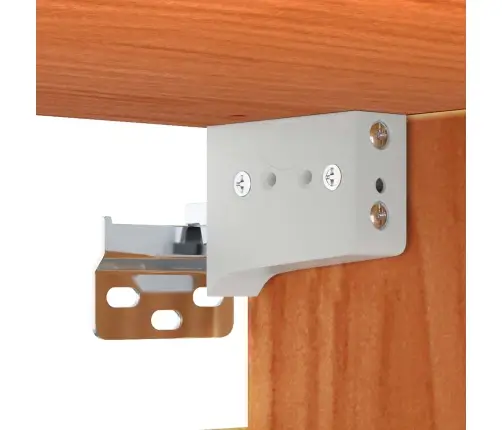 Sienas Skapis Vaks Brūns 60 X 30 X 30 Cm Ciets Priedes Koks Vidaxl