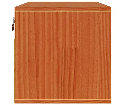 Sienas Skapis Vaks Brūns 60 X 30 X 30 Cm Ciets Priedes Koks Vidaxl