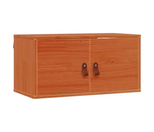 Sienas Skapis Ar Plauktu 2 Pcs Vaks Brūns 60 X 30 X 30 Cm Vidaxl