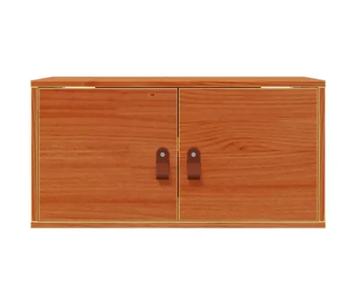 Sienas Skapis Ar Plauktu 2 Pcs Vaks Brūns 60 X 30 X 30 Cm Vidaxl