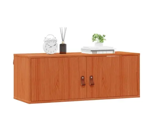 Sienas Skapis Ar Plauktu 2 Pcs Vaks Brūns 80 X 30 X 30 Cm Vidaxl