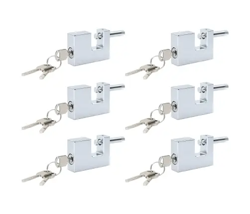 Spyna 6 Pcs Sidabro 7 X 1,9 X 5 Cm Geležis