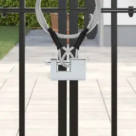 Piekarāmā Slēdzene 2 Pcs Sudraba 8,7 X 1,9 X 5,5 Cm Dzelzs Vidaxl