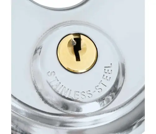 Discus Lock Ar Atslēgām 2 Pcs Sudraba 7 X 2.4 X 7 Cm Vidaxl